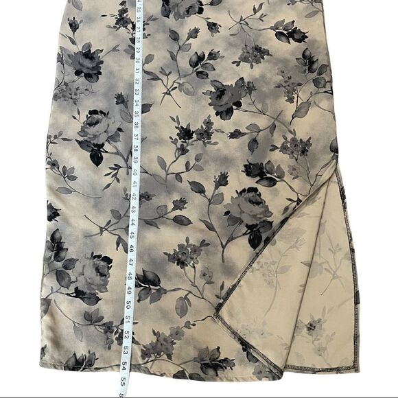 Jessica Holbrook Floral One Side Slit Maxi Dress Size 14 - Picture 12 of 13